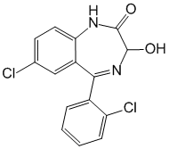 Структурная формула Лоразепам