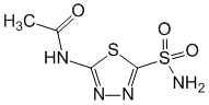 Структурная формула Ацетазоламид