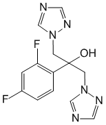 Структурная формула Флуконазол