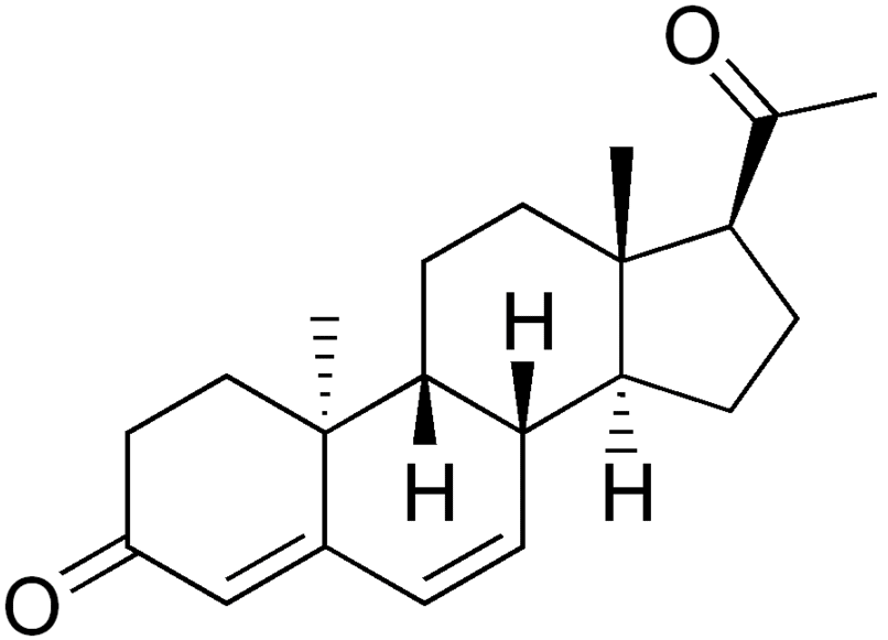Структурная формула Дидрогестерон