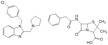 Структурная формула Клемизол пенициллин