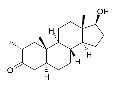 Структурная формула Дростанолон