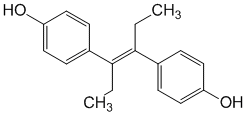 Структурная формула Диэтилстильбэстрол