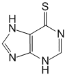 Структурная формула Меркаптопурин