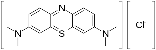Структурная формула Метилтиониния хлорид
