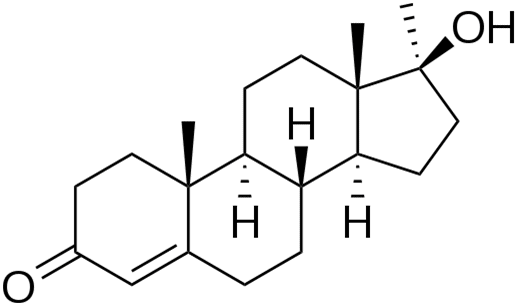 Структурная формула Метилтестостерон