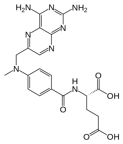 Структурная формула Метотрексат