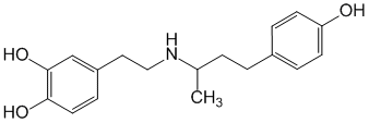 Структурная формула Добутамин