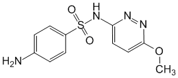 Структурная формула Сульфаметоксипиридазин
