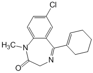 Структурная формула Тетразепам