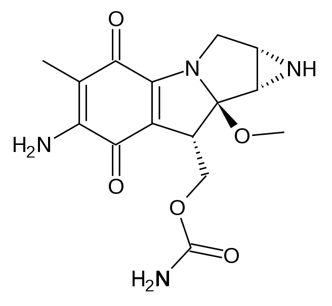Структурная формула Митомицин