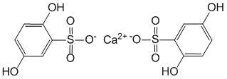 Структурная формула Кальция добезилат