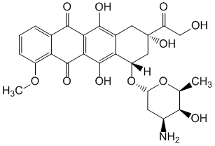 Структурная формула Доксорубицин