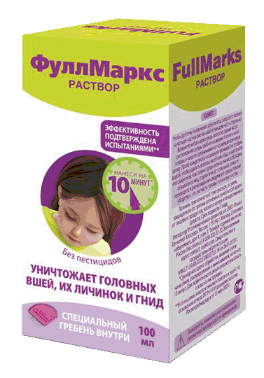 Фулл Маркс средство педикулицидное: фл. 100 мл - пач. картон.