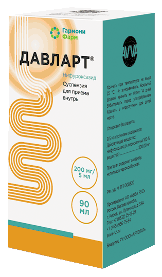 Давларт®: фл. 90 мл - пач. картон.