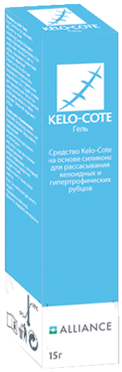 Средство Kelo-Cote на основе силикона для рассасывания келоидных и гипертрофических рубцов: уп. 15 г