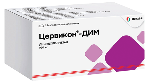 Цервикон® -ДИМ: №25 - 5 шт. - уп. контурн. яч.  (5)  - пач. картон.
