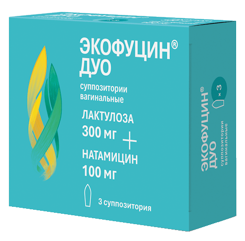 Экофуцин® ДУО: №3 - 3 шт. - уп. контурн. яч.  - пач. картон.