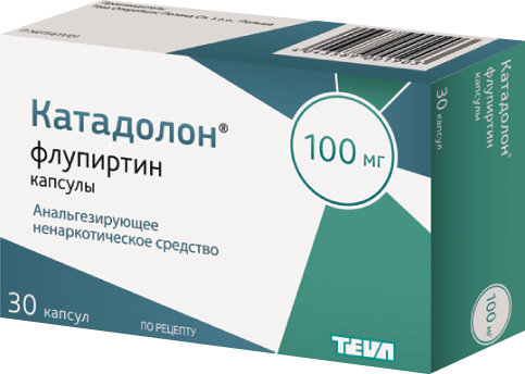 Катадолон®: капс. 100 мг, №30 - 10 шт. - бл. (3)  - пач. картон. 