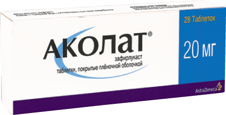 Аколат®: табл. п.о. 20 мг, №28 - 14 шт. - бл. (2)  - кор. 