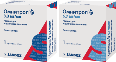 Омнитроп®: р-р для п/к введ. 3.3 мг/мл, картр. 1.5 мл - коррекс - пач. картон. 