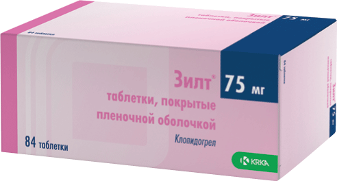 Зилт®: табл. п.п.о. 75 мг, №84 - 7 шт. - бл. (12)  - пач. картон. 