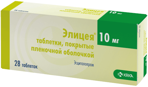 Элицея®: табл. п.п.о. 10 мг, №28 - 7 шт. - бл. (4)  - пач. картон. 