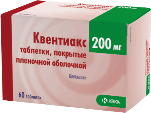 Квентиакс®: табл. п.п.о. 200 мг, №60 - 10 шт. - уп. контурн. яч.  (6)  - пач. картон. 