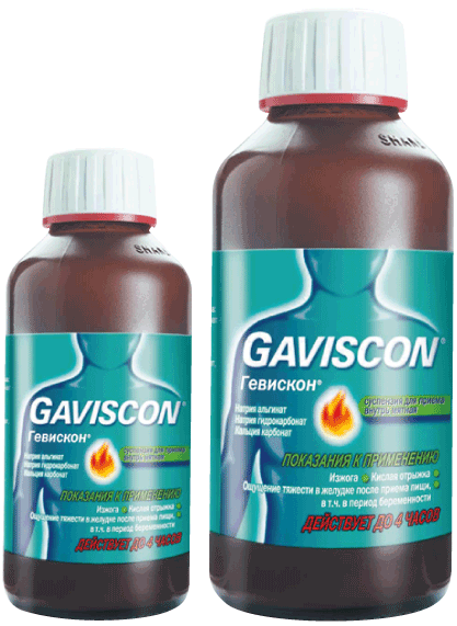 Гевискон®: сусп. для приема внутрь , фл. темн. стекл. 300 мл 