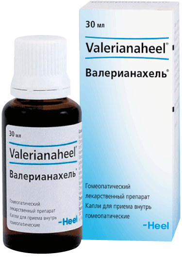 Валерианахель®: капли д/приема внутрь гомеопат. , фл. 30 мл - пач. картон. 