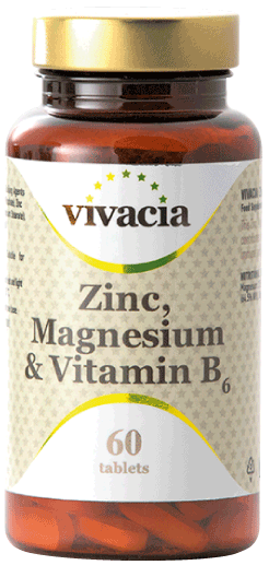 Vivacia Цинк, Магний и Витамин B<sub>6</sub>: №60 - 60 шт. - фл.