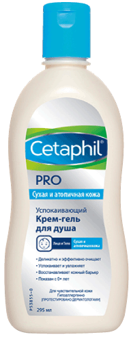 Cetaphil® PRO Успокаивающий крем-гель для душа