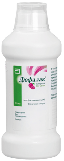 Дюфалак®: сироп со слив. вкус. 667 мг/мл, фл. ПЭ 500 мл 