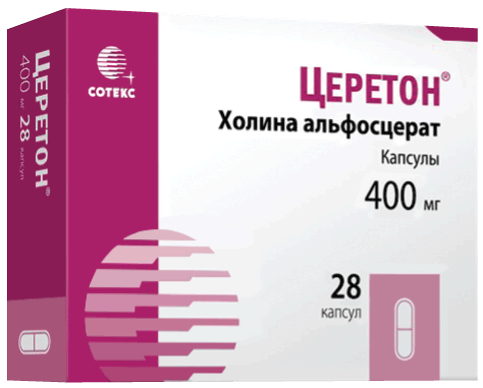 Церетон®: капс. 400 мг, №28 - 14 шт. - уп. контурн. яч. (2)  - пач. картон. 
