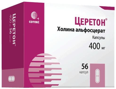 Церетон®: капс. 400 мг, №56 - 14 шт. - уп. контурн. яч. (4)  - пач. картон. 