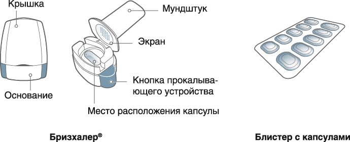 Онбрез® Бризхалер — инструкция по применению, дозы, побочные действия .